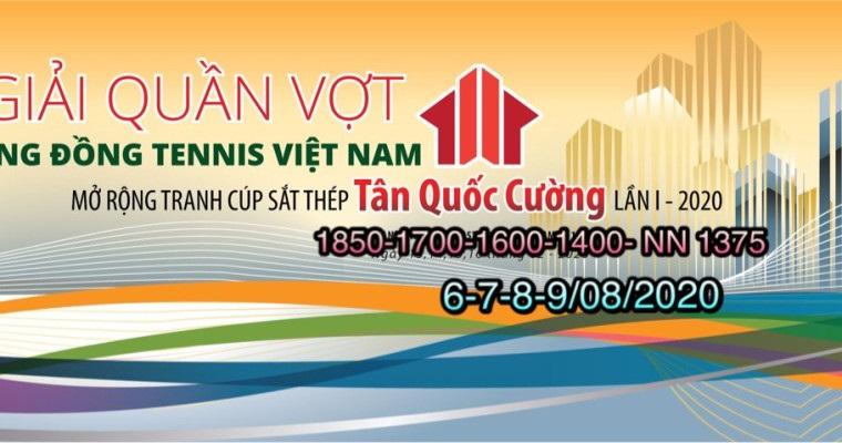 GIẢI QUẦN VỢT CỘNG ĐỒNG TENNIS VIỆT NAM MỞ RỘNG TRANH CUP SẮT THÉP TÂN QUỐC CƯỜNG LẦN II - 2020