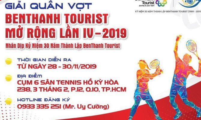 ĐIỀU LỆ GIẢI QUẦN VỢT BẾN THÀNH TOURIST MỞ RỘNG LẦN IV NĂM 2019