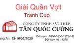 GIẢI QUẦN VỢT CỘNG ĐỒNG TENNIS VIỆT NAM MỞ RỘNG TRANH CUP SẮT THÉP TÂN QUỐC CƯỜNG LẦN I - 2020