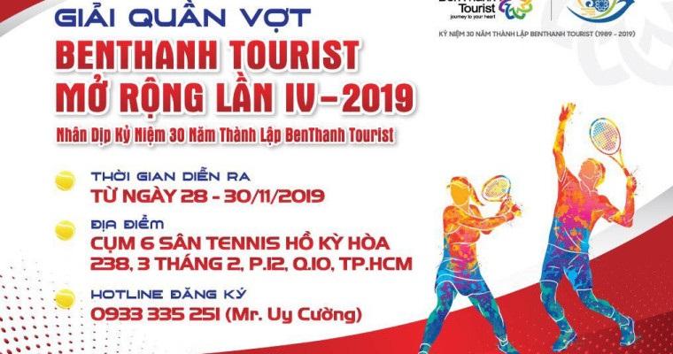 ĐIỀU LỆ GIẢI QUẦN VỢT BẾN THÀNH TOURIST MỞ RỘNG LẦN IV NĂM 2019